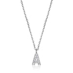 Mini "A" Initial Silver Necklace at Arman's Jewellers