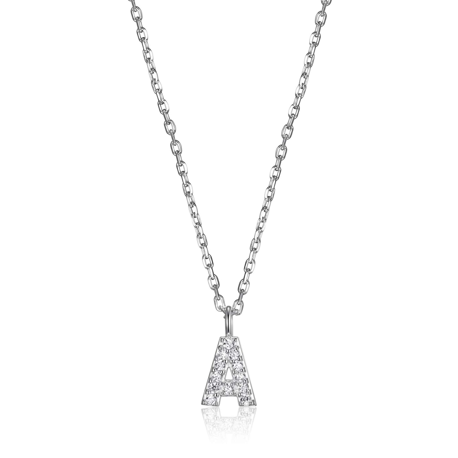 Mini "A" Initial Silver Necklace at Arman's Jewellers