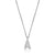 Mini "A" Initial Silver Necklace at Arman's Jewellers