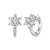 Petite Fleur Silver Huggie Hoop Earrings at Arman's Jewellers