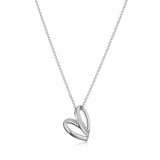 ELLE Amour Heart CZ Silver Necklace at Arman's Jewellers