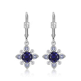 ELLE "Blue Star" Silver Dangle Earrings at Arman's Jewellers