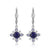 ELLE "Blue Star" Silver Dangle Earrings at Arman's Jewellers