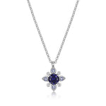 ELLE "Blue Star" Silver Necklace at Arman's Jewellers