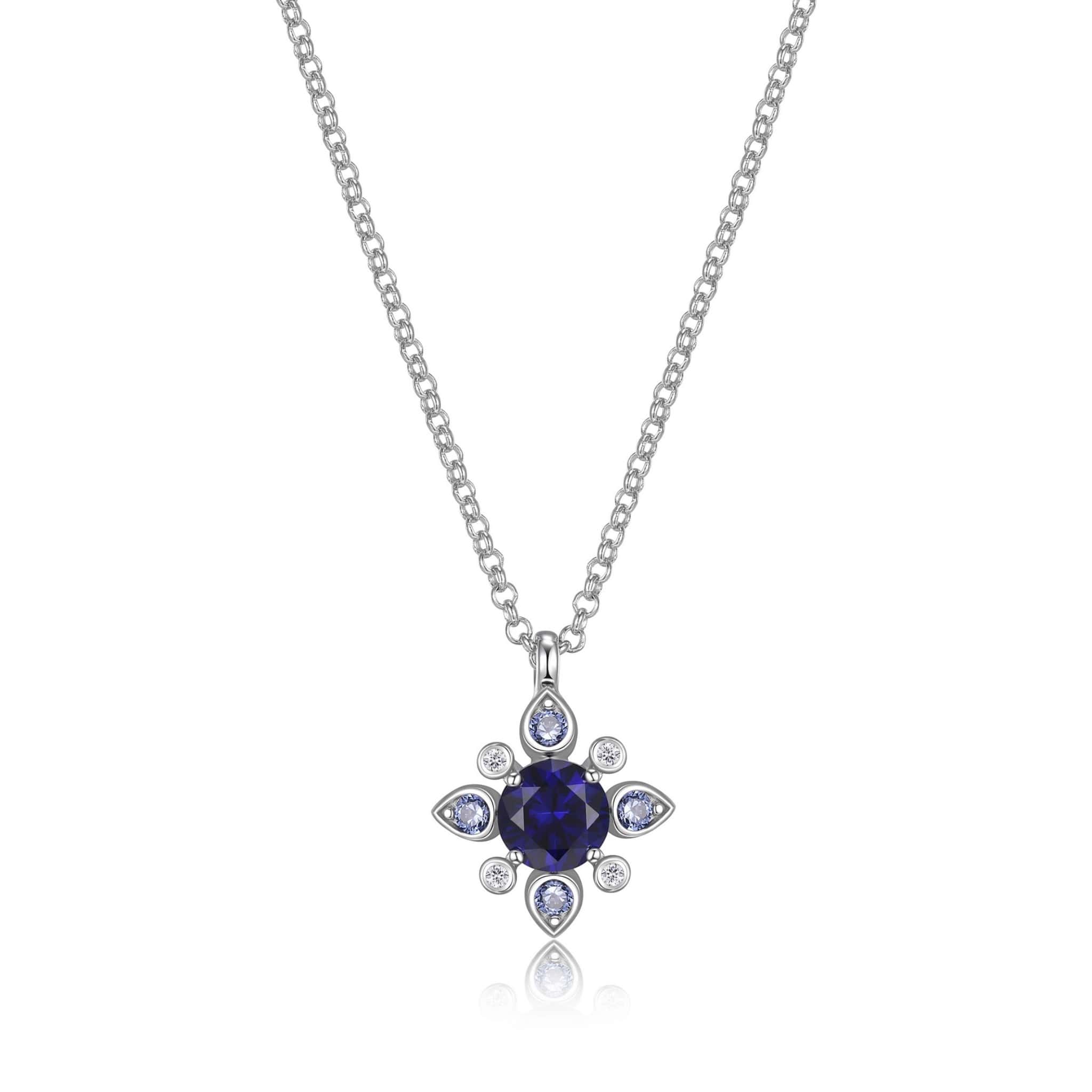 ELLE "Blue Star" Silver Necklace at Arman's Jewellers