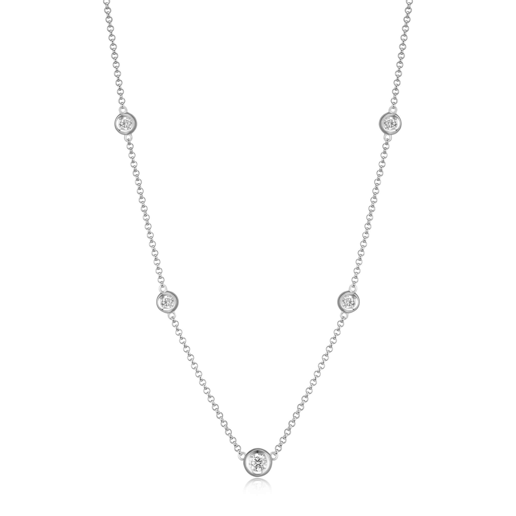 ELLE "Bubble" Silver Station Necklace at Arman's Jewellers