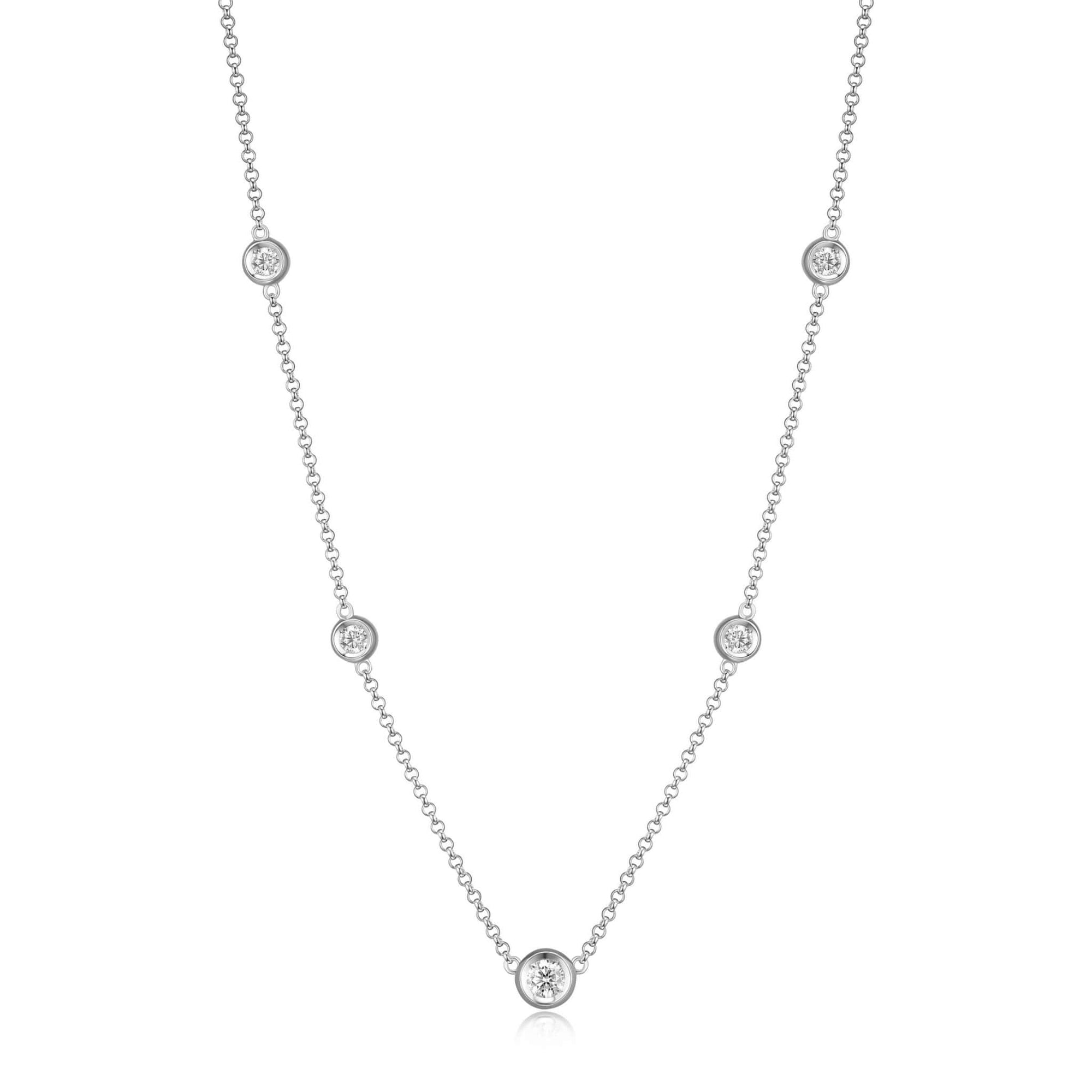 ELLE "Bubble" Silver Station Necklace at Arman's Jewellers