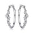 ELLE Bubble CZ Silver Hoop Earrings at Arman's Jewellers