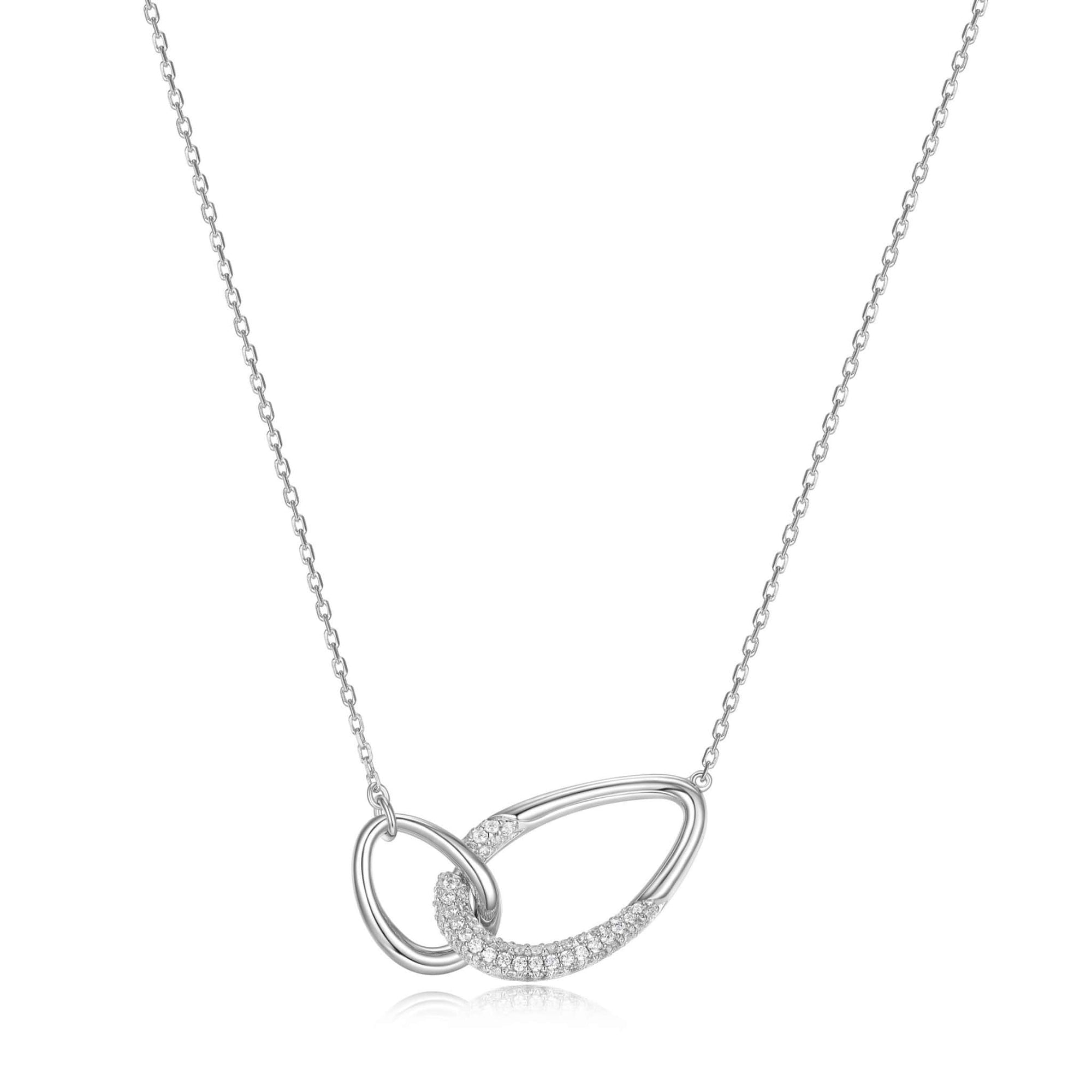ELLE "Caramel" Interlocking Silver Necklace at Arman's Jewellers