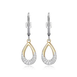 ELLE "Caramel" Two-Tone Silver Dangle Earrings at Arman's Jewellers Kitchener