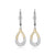 ELLE "Caramel" Two-Tone Silver Dangle Earrings at Arman's Jewellers Kitchener