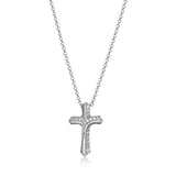 ELLE Devotion Silver Cross Necklace at Arman's Jewellers