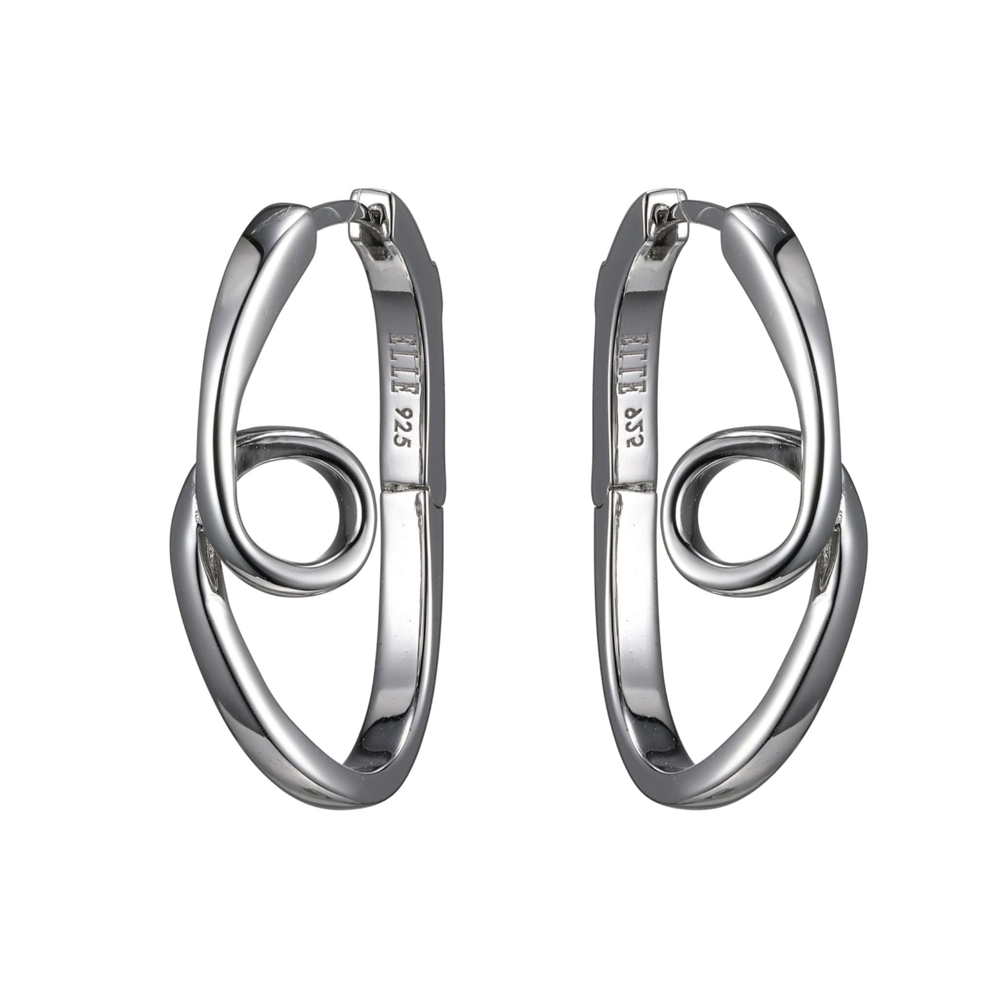 ELLE Eternity Silver Hoop Earrings at Arman's Jewellers