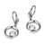 ELLE Eternity Silver Leverback Earrings at Arman's Jewellers 