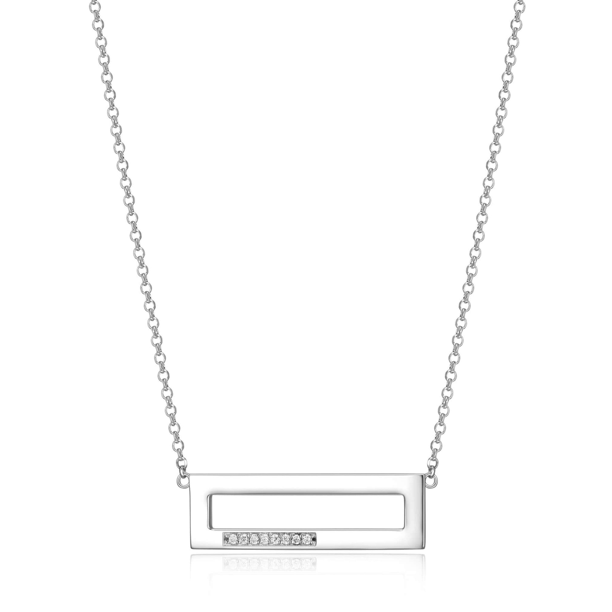 ELLE "Horizon" Silver Necklace