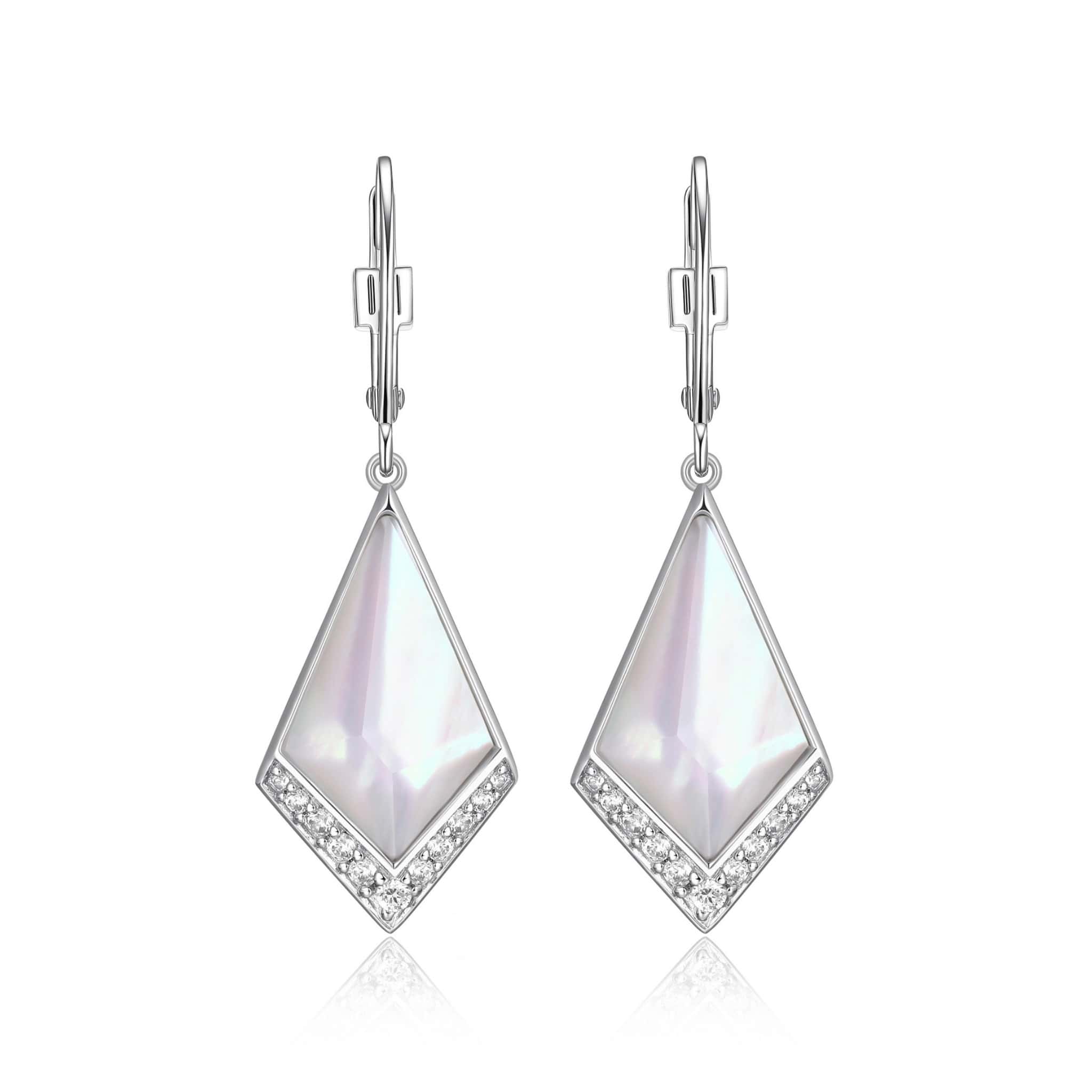 ELLE "Iceberg" Silver Dangle Earrings at Arman's Jewellers Kitchener