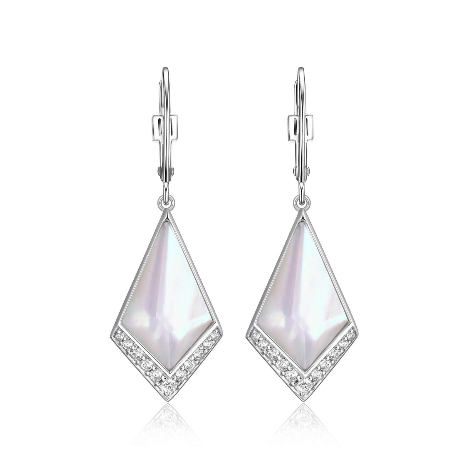 ELLE "Iceberg" Silver Dangle Earrings at Arman's Jewellers Kitchener