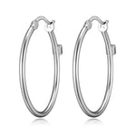 ELLE "Lyra" Silver Hoop Earrings at Arman's Jewellers