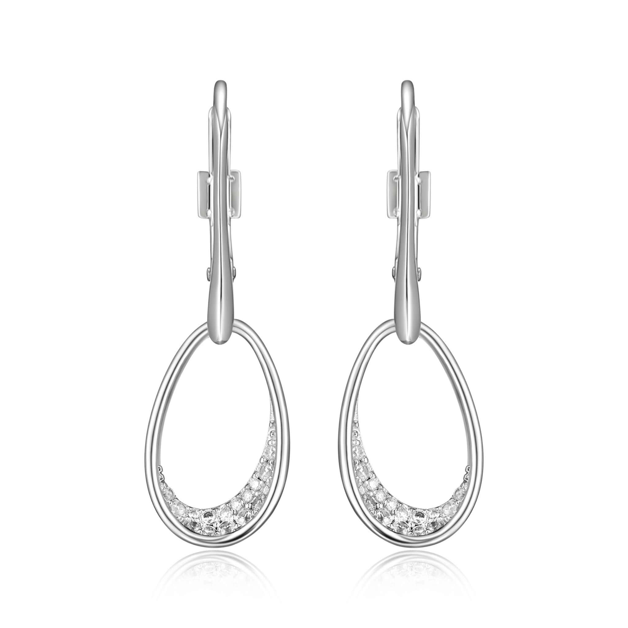 ELLE "Lake Mirror" Silver Dangle Earrings at Arman's Jewellers Kitchener