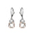 ELLE Lattice CZ Silver Dangle Earrings at Arman's Jewellers