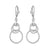 ELLE "Lyra" Silver Dangle Earrings at Arman's Jewellers