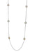 ELLE Moon Shadow 3D Circle Silver Station Necklace at Arman's Jewellers