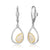 ELLE "Moon Shadow" Silver Dangle Earrings at Arman's Jewellers 
