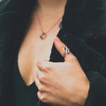 ELLE "Moon Shadow" Wavy Silver Ring