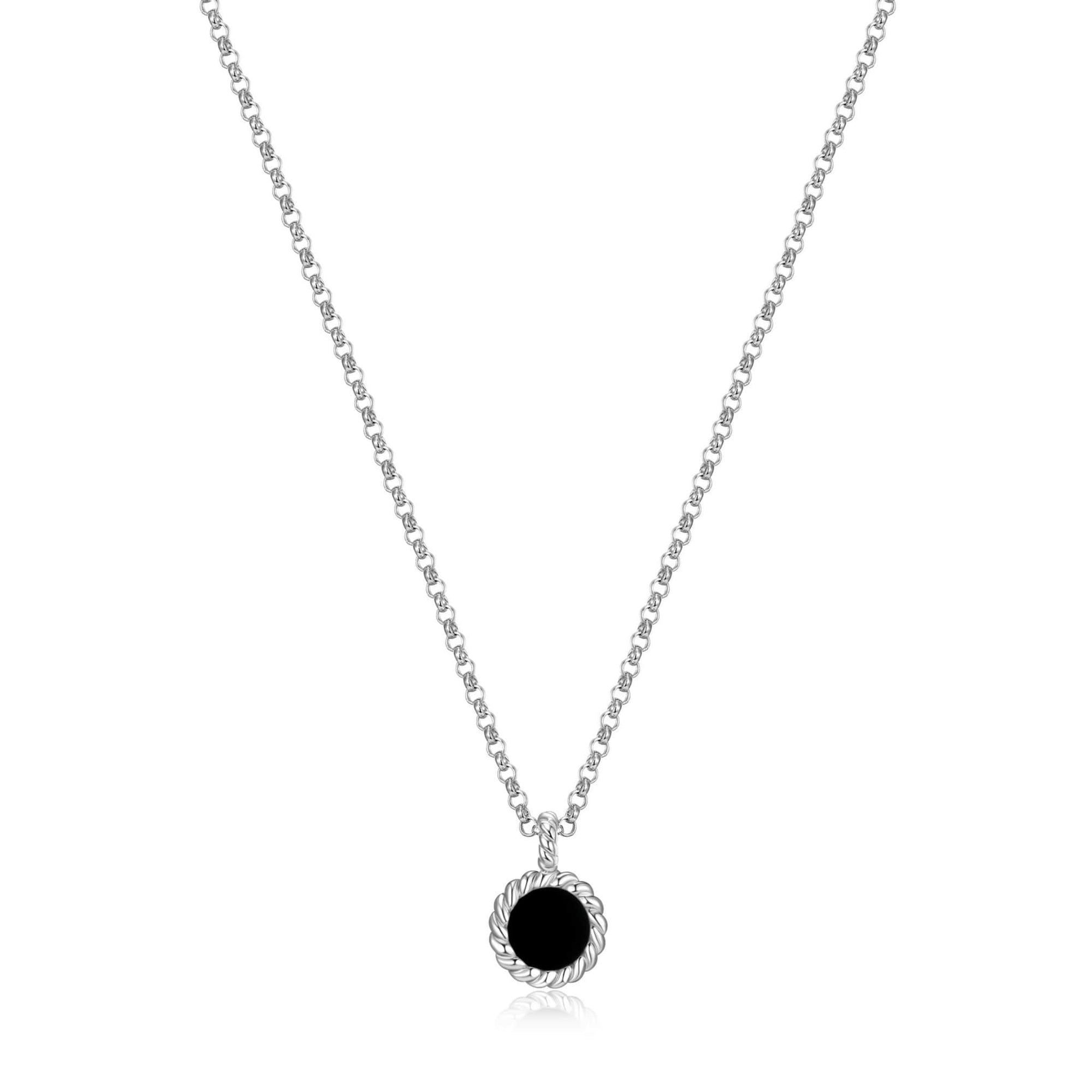 ELLE "Nautical" Black Agate Silver Necklace at Arman's Jewellers Kitchener
