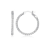 ELLE "Nautical" Silver Hoop Earrings at Arman's Jewellers Kitchener