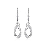 ELLE "Ovation" CZ Silver Dangle Earrings at Arman's Jewellers Kitchener