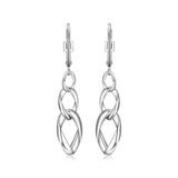 ELLE "Ovation" Silver Dangle Earrings