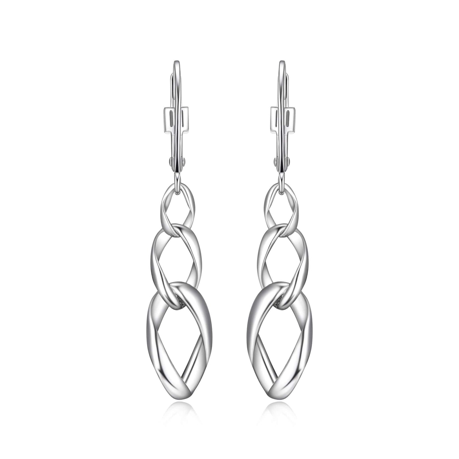 ELLE "Ovation" Silver Dangle Earrings