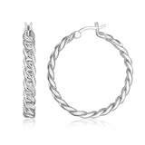 ELLE "Ovation" Silver Hoop Earrings at Arman's Jewellers Kitchener