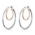 ELLE "Sphere" Silver Double Hoop Earrings at Arman's Jewellers