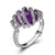 ELLE Spiral Amethyst Silver Ring at Arman's Jewellers 