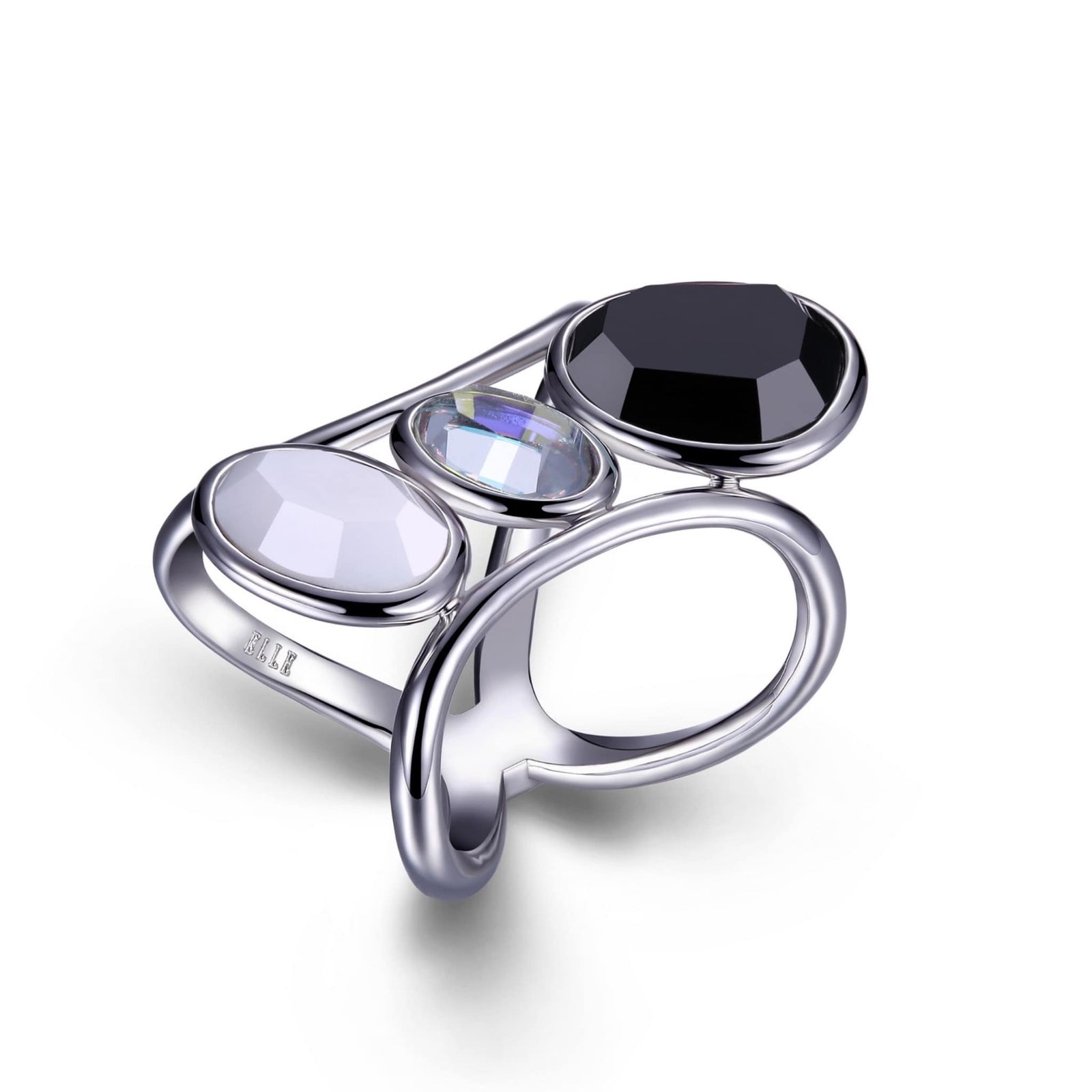 ELLE Sugar Melon Long Silver Ring at Arman's Jewellers