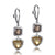 ELLE Sunrise Genuine Smokey Quarts and Honey Citrine Leverback Earrings At Arman's Jewellers 