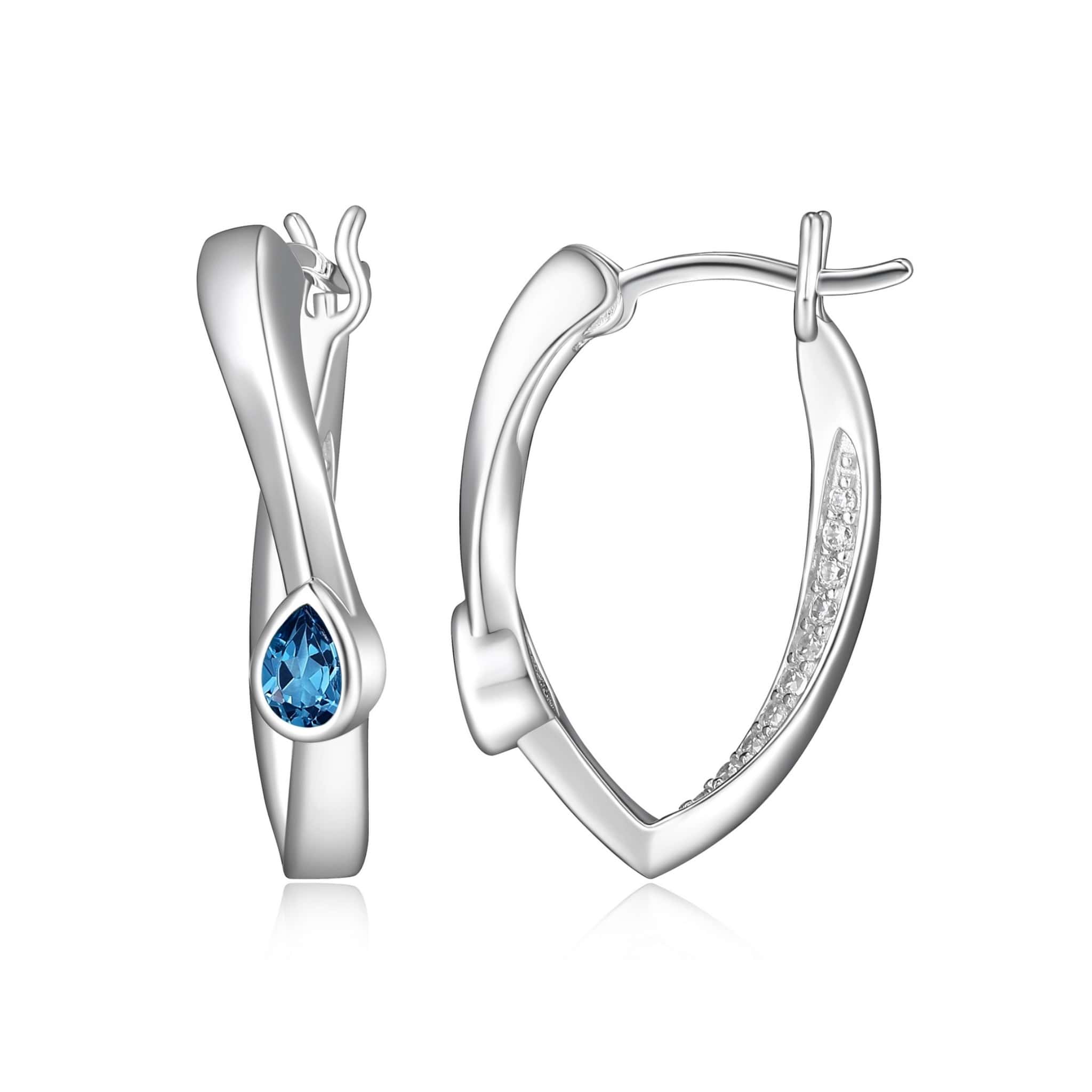 ELLE "Swing" Silver Hoop Earrings at Arman's Jewellers Kitchener