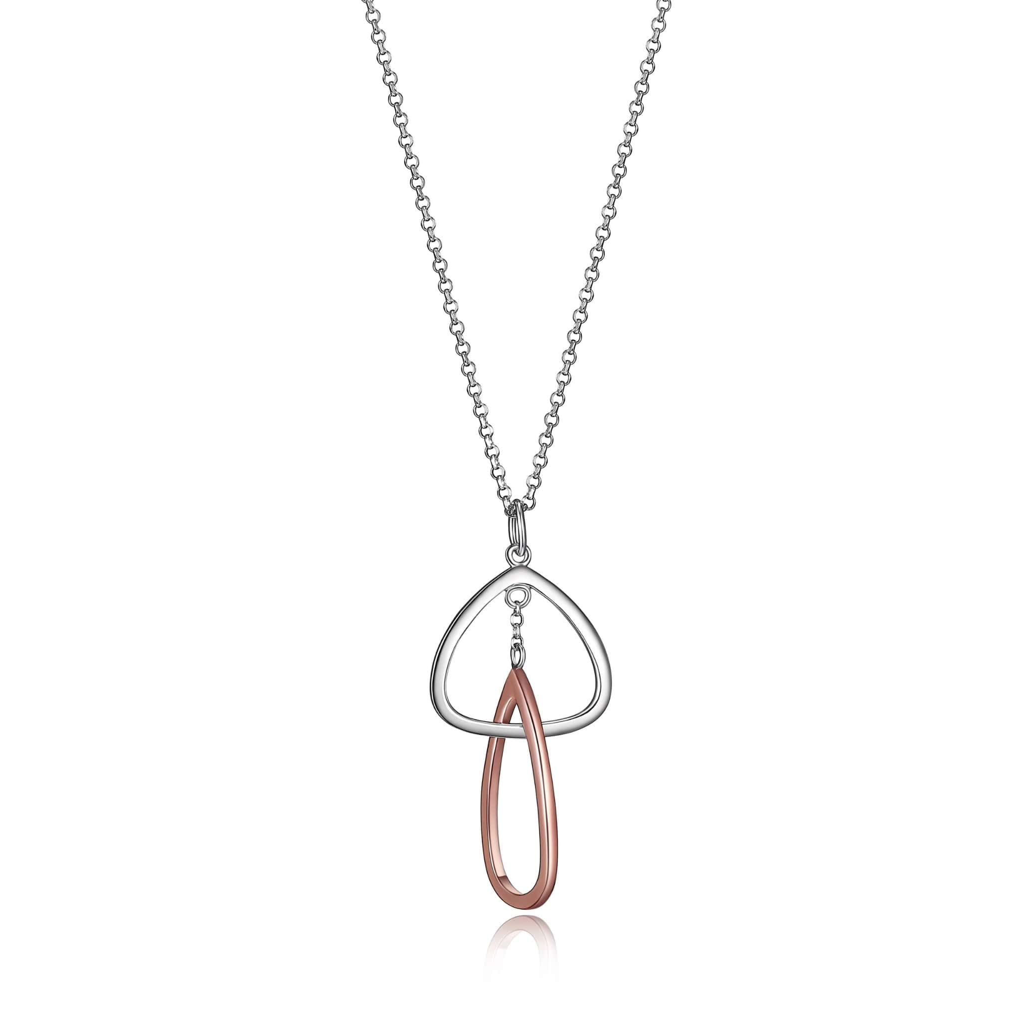 ELLE Trinity Double Link Silver Necklace At Arman's Jewellers