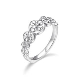 ELLE "Venice" Silver Clover Motif Ring at Arman's Jewellers