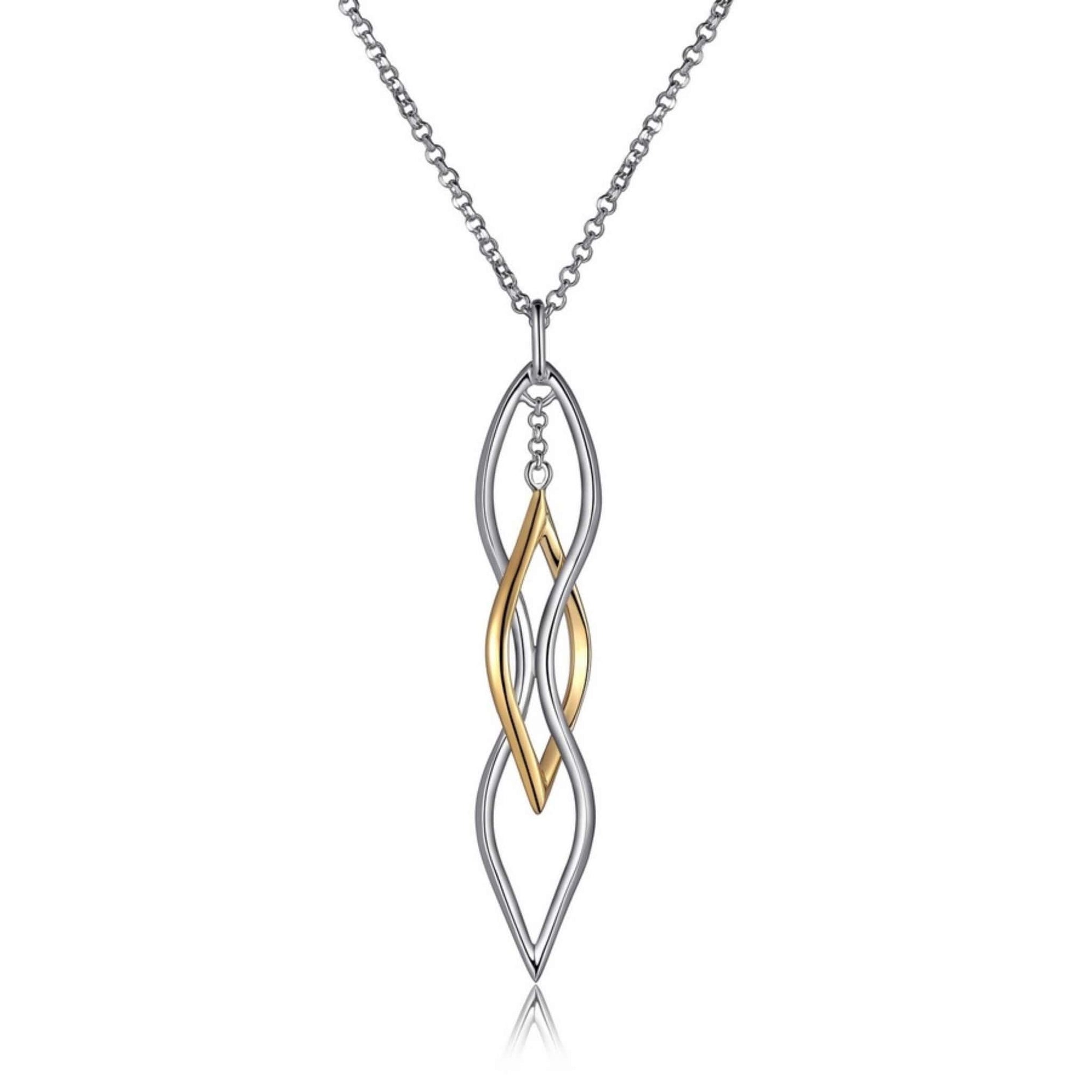 ELLE Waves Two-Tone Silver Necklace at Arman's Jewellers 
