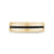 Black Stone Matte Gold Steel Band Ring at Arman's Jewellers