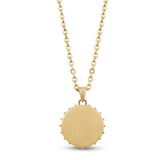 Gold Steel Compass Pendant Necklace at Arman's Jewellers