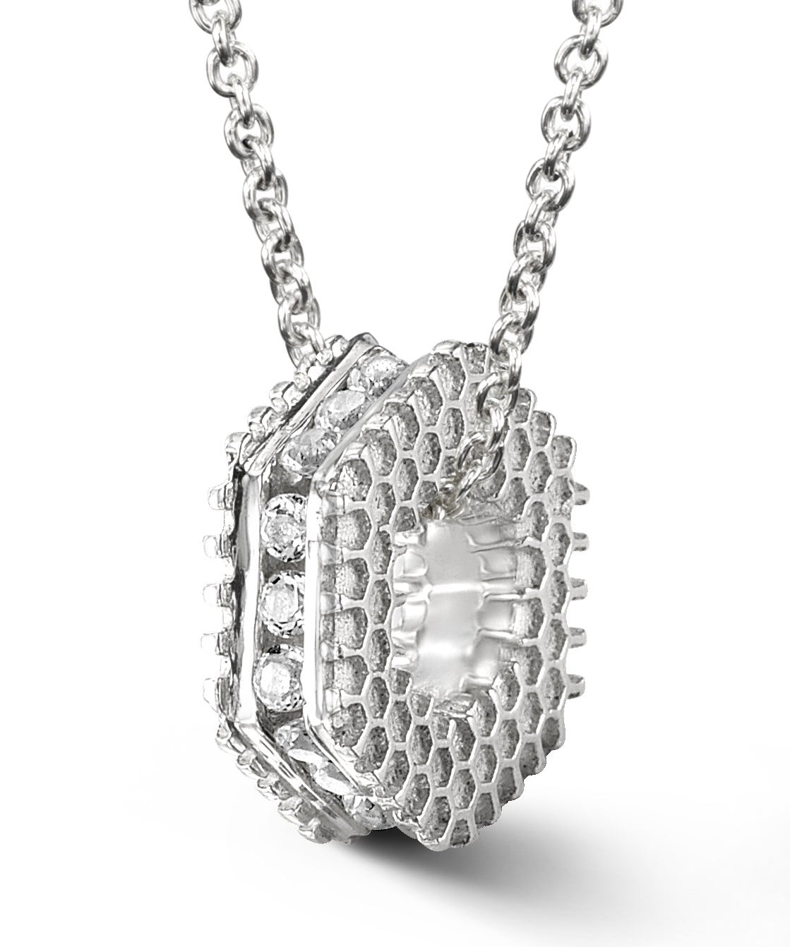 Bcouture April Mini Keepsake-White Topaz With Chain at Arman's Jewellers Kitchener