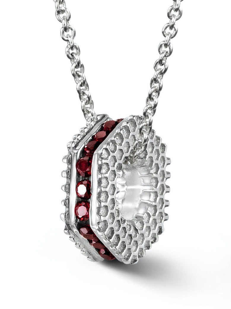 Bcouture January Mini Keepsake- Garnet With Chain at Arman's Jewellers Kitchener