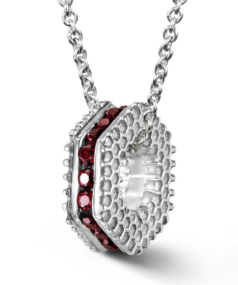 Bcouture January Mini Keepsake- Garnet With Chain at Arman's Jewellers Kitchener