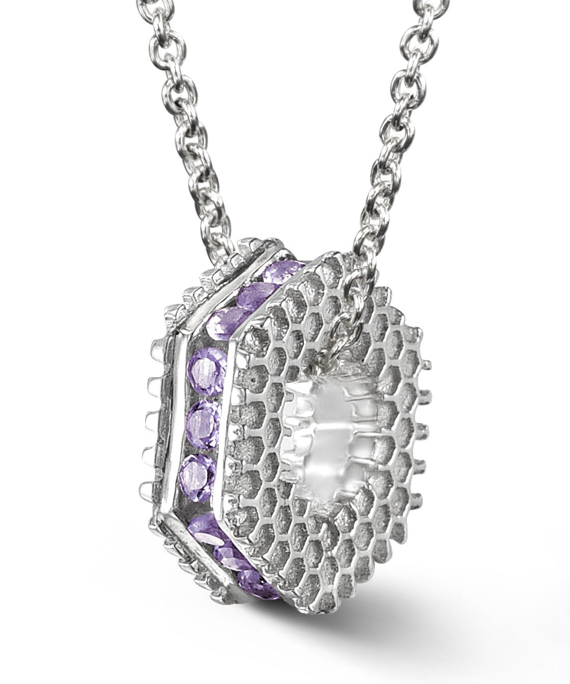 Bcouture June Mini Keepsake- Pink Amethyst With Chain at Arman's Jewellers Kitchener
