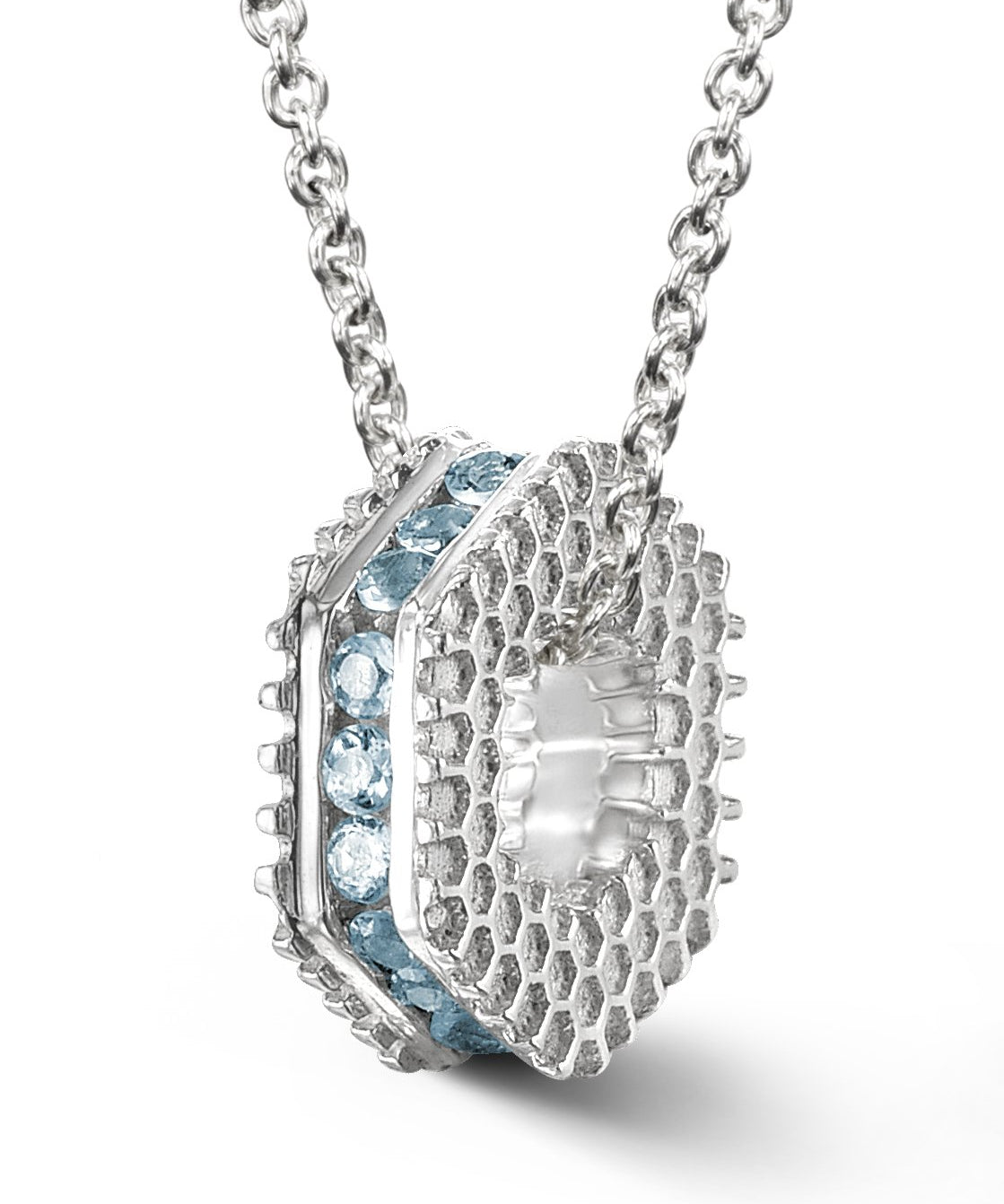Bcouture March Mini Keepsake- Aquamarine With Chain at Arman's Jewellers Kitchener