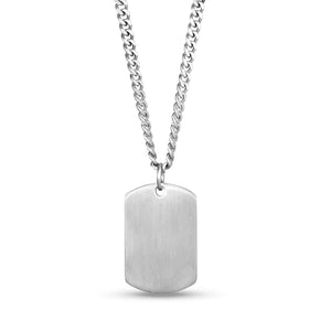 Matte Stainless Steel Dog Tag at Arman's Jewellers Kitchener